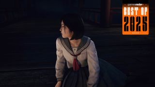 Silent Hill f screenshot of the protagonist with orange GamesRadar+ Best of 2025 badge in upper right